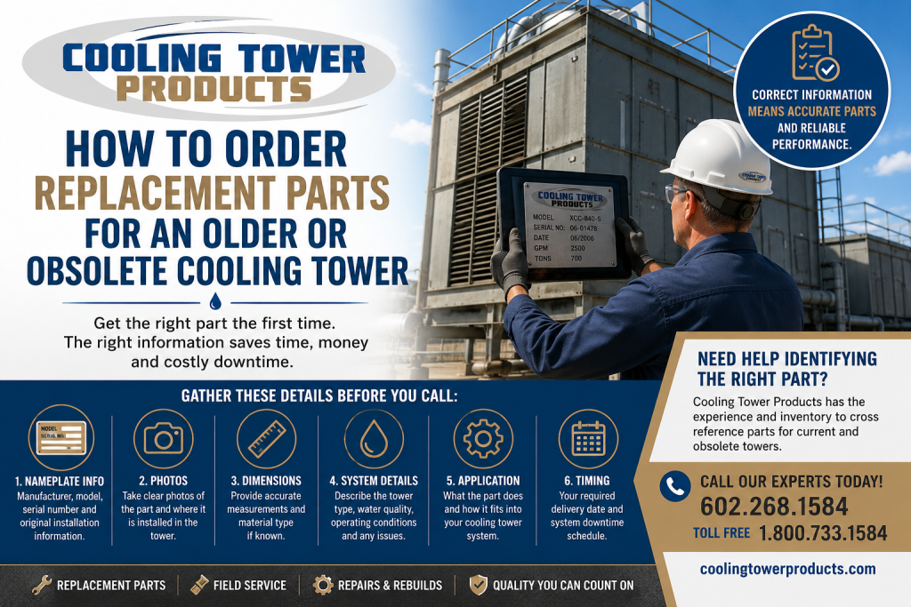 How to Order Parts for an Older Cooling Tower
